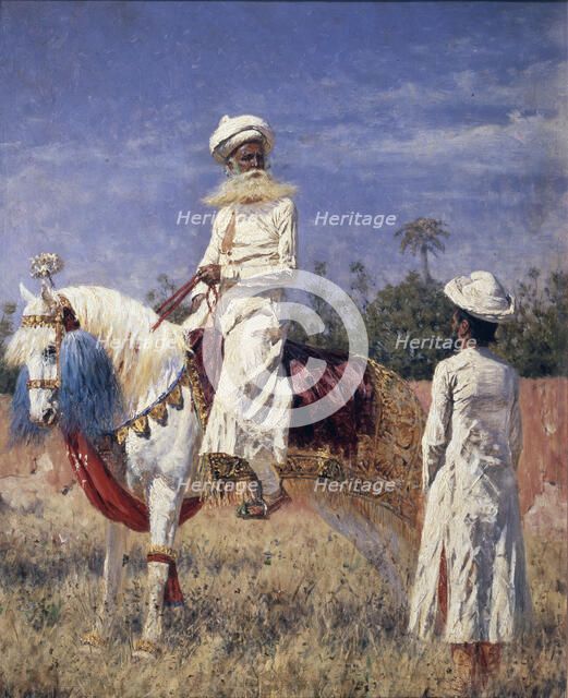 A horseman in Jaipur, 1881. Artist: Vereshchagin, Vasili Vasilyevich (1842-1904)