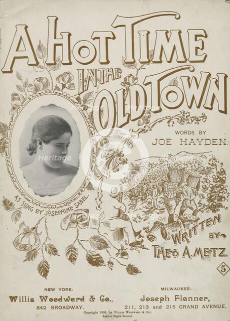 'A hot time in the old town', 1896. Creator: Unknown.