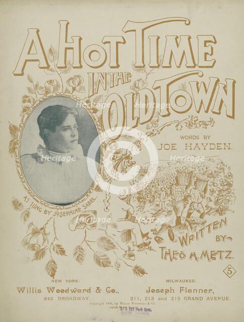 'A hot time in the old town', 1896. Creator: Unknown.