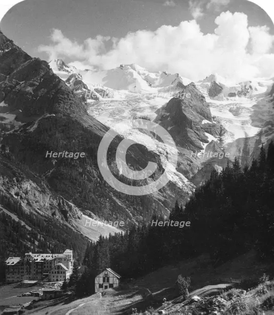 A hotel in Trafoi, Italy, c1900.Artist: Wurthle & Sons