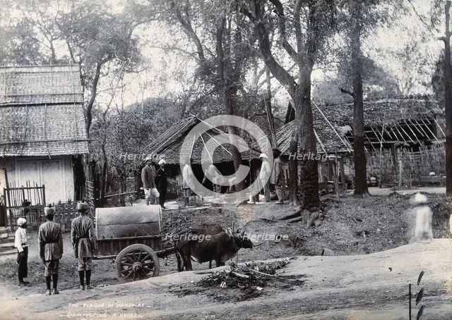 A house being disinfected, during a plague epidemic in Mandalay, 1906. Creator: Unknown.