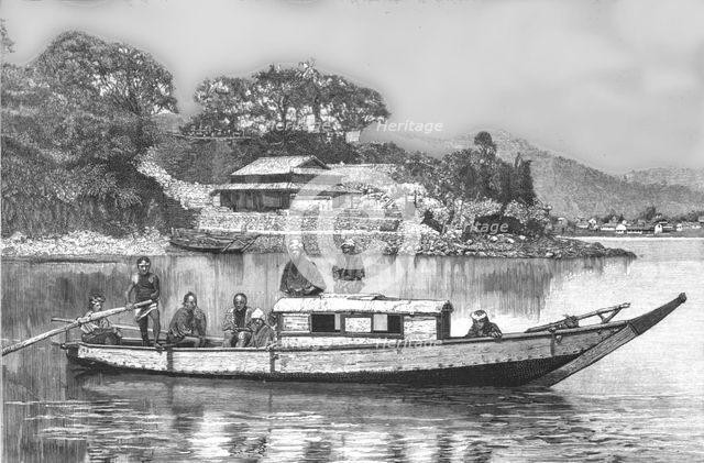 ''A House-Boat in Japan', 1888. Creator: Unknown.