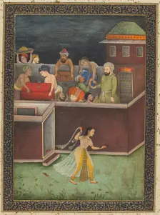 A House Burgled at Night, c. 1700. Creator: Unknown