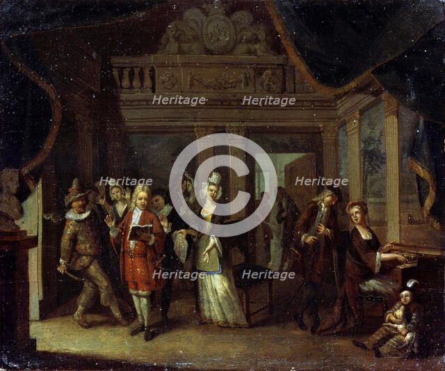 'A House Concert', 18th century. Artist: Jan Josef Horemans the elder