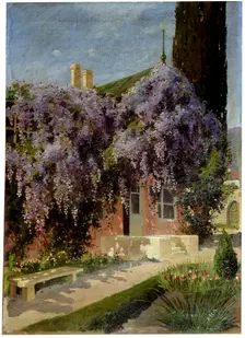 A House Entwined with Wisteria late 19th or 20th century. Artist: Mikhail Alisov