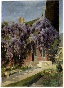 A House Entwined with Wisteria late 19th or 20th century. Artist: Mikhail Alisov
