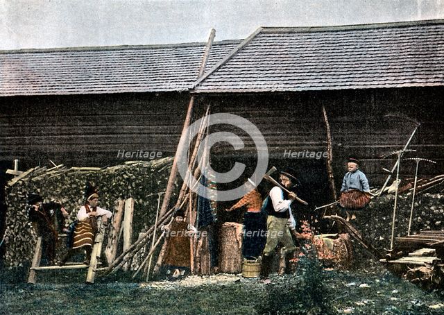 A house in Dalarna, Sweden, c1890. Artist: L Boulanger