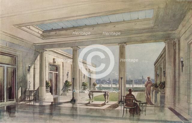 'A House in Grosvenor Road, Westminster (Thames Embankment). G. & A. Gilbert Scott, Architects', c19 Artist: Unknown.