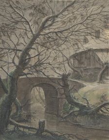 A House near a Bridge, 17th century. Creator: Anthonie Waterloo