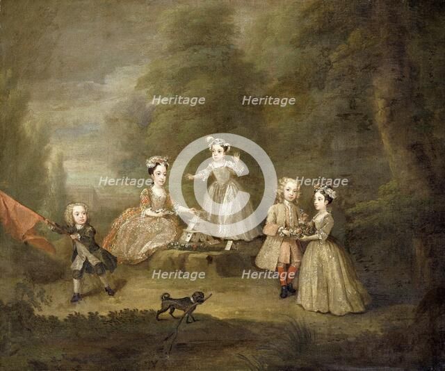 'A house of cards', 1730. Artist: William Hogarth.