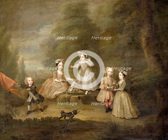'A house of cards', 1730. Creator: William Hogarth.