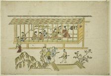 A House of Courtesans, from the series "The Appearance of Yoshiwara", c. 1681/84. Creator: Hishikawa Moronobu