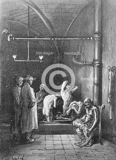 'A House of Refuge - In the Bath', 1872. Creator: Adolphe François Pannemaker.