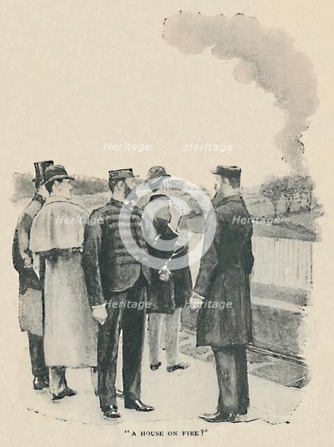 'A House On Fire?', 1892. Artist: Sidney E Paget.