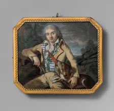 A Hunter with a Dog, 1794-95. Creator: Mortier
