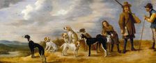 A Hunter with Eight Hounds, 17th century. Creator: Workshop of David Teniers the Younger