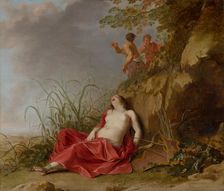 A Hunting Nymph, Asleep. Creator: Dirck van der Lisse