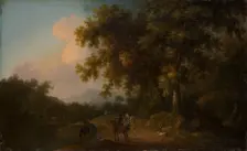 A Hunting Party at the Edge of a Forest, 1750. Creator: Friedrich Wilhelm Hirt