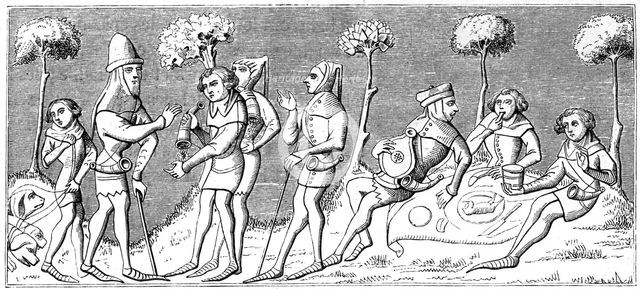 A hunting party assembles, 1849. Artist: Unknown