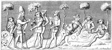 A hunting party assembles, 1849