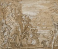 A Hunting Party, ca. 1555-65. Creator: Joannes Stradanus