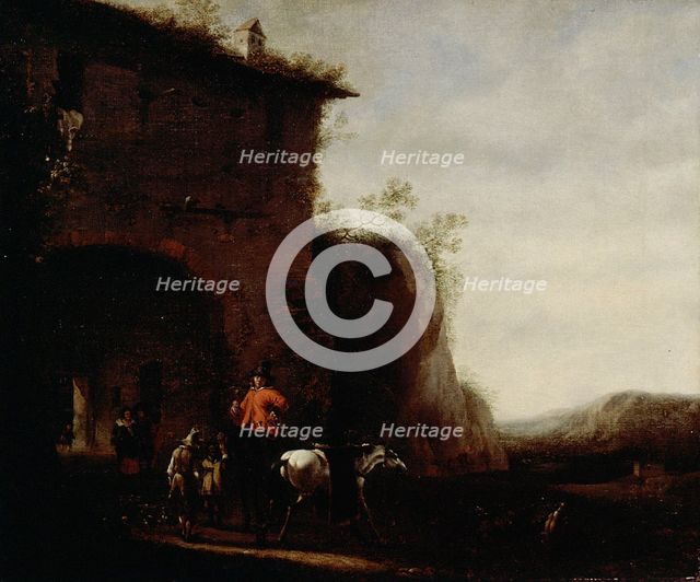 A Hunting scene, 1642-1674. Creator: Johannes Lingelbach.