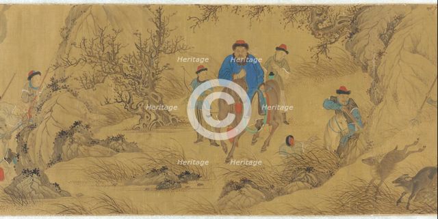 A Hunting Scene, 18th century. Creator: Unknown.