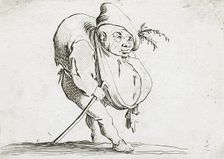 A Hunchback with a Cane, 1616. Creator: Jacques Callot
