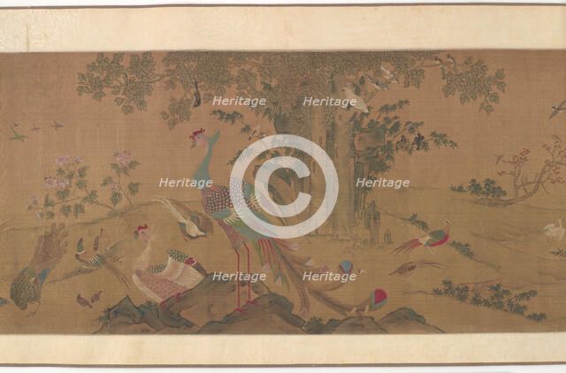 A Hundred Birds Worship the Phoenixes, Qing dynasty, 18th century. Creator: Unknown.