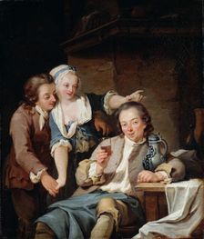 A Husband Deceived (Wine and Love) 1765. Creator: Kraus, Georg Melchior (1737-1806)