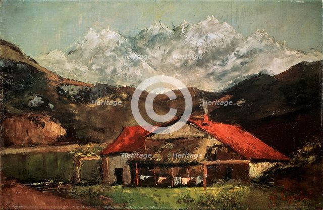 'A Hut in the Mountains', c1874. Artist: Gustave Courbet