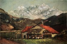 A Hut in the Mountains c1874. Artist: Gustave Courbet