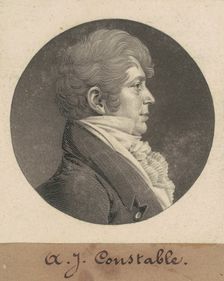 A. J. Constable, 1809. Creator: Charles Balthazar Julien Févret de Saint-Mémin