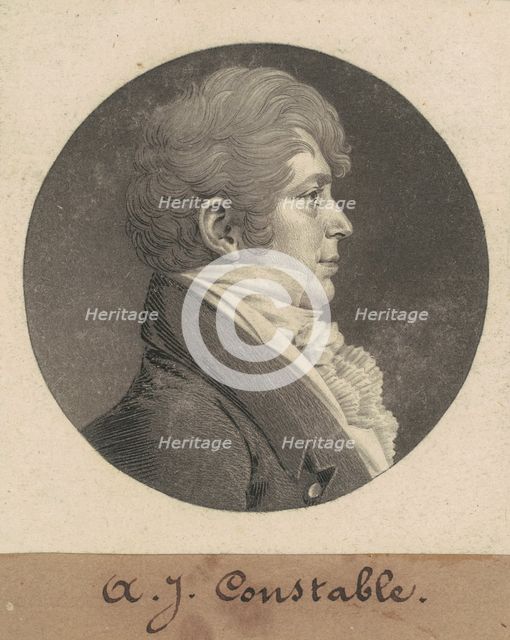 A. J. Constable, 1809. Creator: Charles Balthazar Julien Févret de Saint-Mémin.