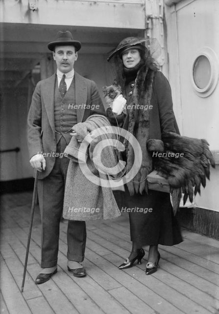A.J. Drexel Jr. and wife, 1915. Creator: Bain News Service.