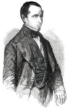 A. J. E. Cockburn, Esq., LL.B. M.P. for Southampton; Solicitor-General for England, 1850. Creator: Unknown