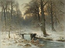 A January Evening in the Woods of The Hague, 1875. Creator: Louis Apol