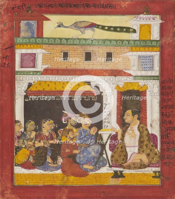 A Jain Monk Preaching, c1680. Creator: Unknown.