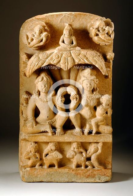 A Jain Family Group, between c.550 and c.600. Creator: Unknown.