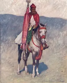 A Jaipur Horseman 1903. Artist: Mortimer L Menpes