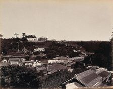 A Japanese village in wooded country, c1873. Creator: William Pryor Floyd