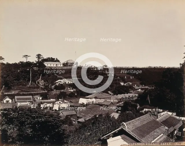 A Japanese village in wooded country, c1873. Creator: William Pryor Floyd.