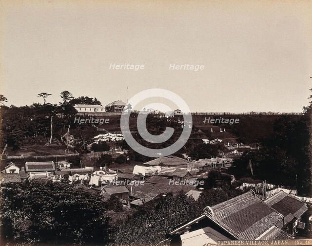 A Japanese village in wooded country, c1873. Creator: William Pryor Floyd.