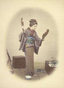 A Japanese Young Lady in Bridal Dress, 1866-1867. Creator: Felice Beato