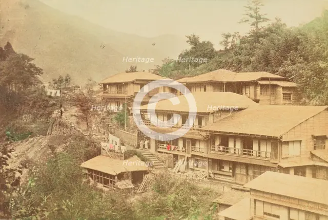 A Japanese Hotel at Hakone, 1897. Creator: Ogawa Kazumasa.