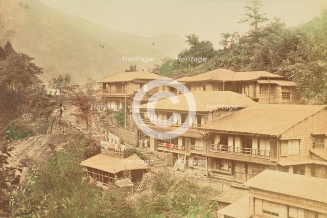 A Japanese Hotel at Hakone, 1897. Creator: Ogawa Kazumasa.