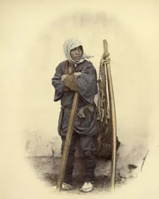 A Japanese Indentured Worker, 1866-1867. Creator: Felice Beato