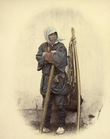 A Japanese Indentured Worker, 1866-1867. Creator: Felice Beato