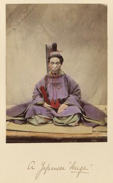 A Japanese Kuge, about 1873-1883. Creator: Shinichi Suzuki I