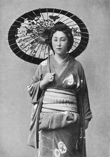 A Japanese lady in walking costume, 1902